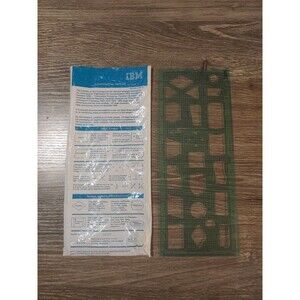Vintage IBM Flowcharting Template w/Original Sleeve GX20-8020-2 USA